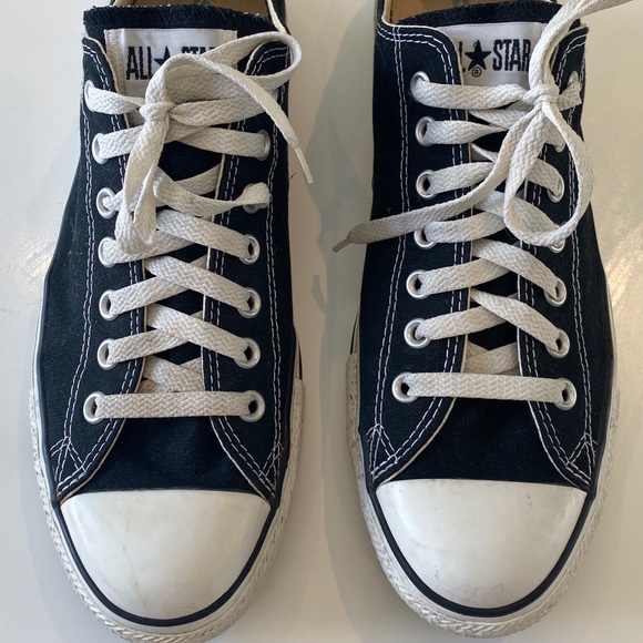 black converse like shoes